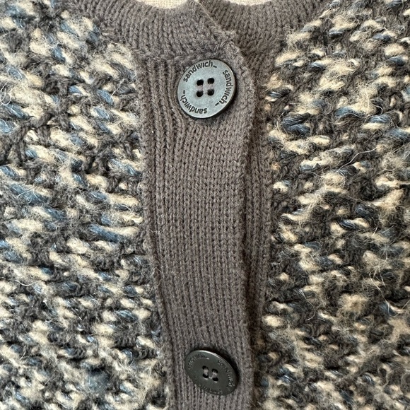 Sandwich,  sweater dress/cardigan size medium knit button front - Picture 6 of 6